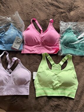 PACK DEAL Everyday Comfort Wireless Bralette - Pink, Lavender & Lime